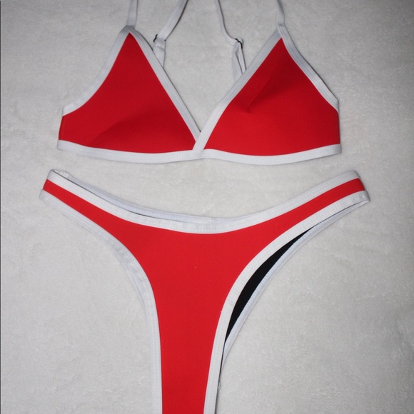 Hoaka Swimwear Other - Hoaka Swimwear Red Bikini Set
